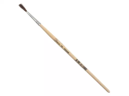 Кисть "BR-102427", пони, живописная (1 штука), круглая, №2, КХП№2