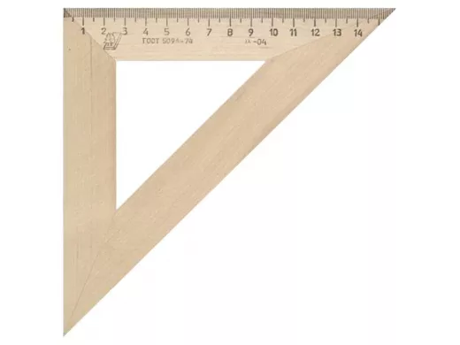 Треугольник деревянный, угол 45, 16 см, УЧД, С16 "BR-102582"