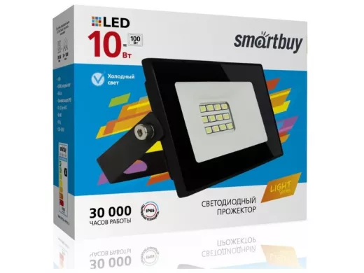 Прожектор светодиодный  10W, Smartbuy-10W/6500K/IP65 (SBL-FLLight-10-65K) FL SMD LIGHT