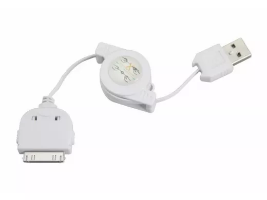 Шнур USB / Lightning (iPhone) Кабель-рулетка, 80 см