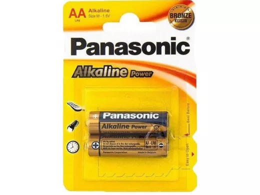 Батарейка LR6  Panasonic Alkaline BL-2 (блистер:2шт,коробка: 48шт) (цена за шт)