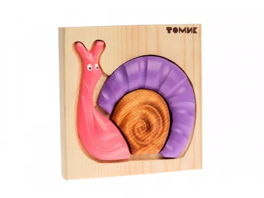 Пазл "Улитка"  игрушки из дерева
