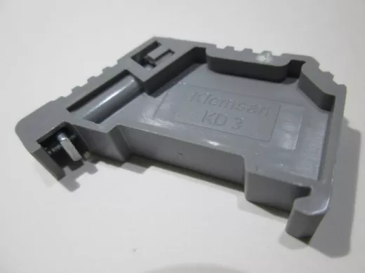 Упор ограничитель на DIN рейку (MR32,MR35 серый) KD3 серый,арт.495049