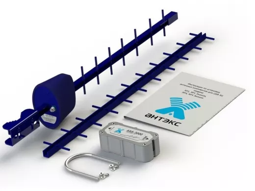 Антенный комплект 3G №4 Эконом (АХ-2017Y, адаптер АХА-3000 F-female 75 Ом)