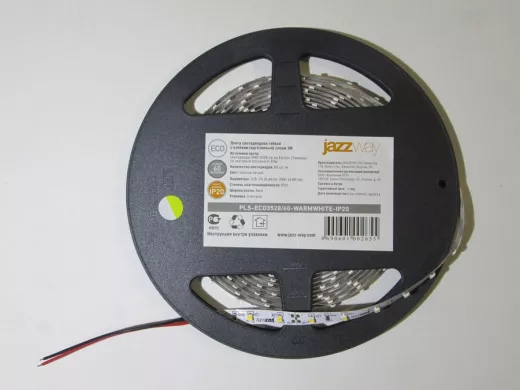 JazzWay Лента LED ECO 3528/60 Warmwhite IP20 5м 12В