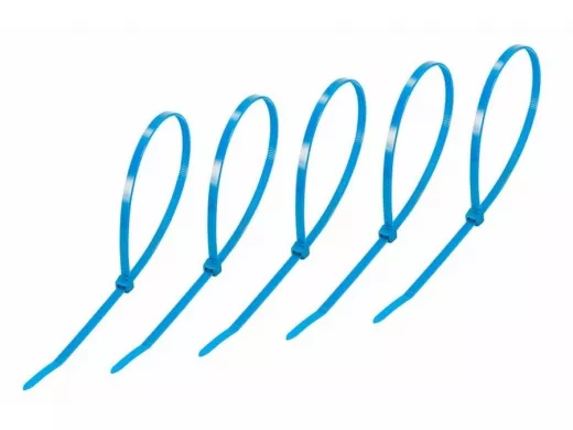 300х5мм кабельный хомут (стяжка нейлонoвая) nylon синяя (25 шт) REXANT