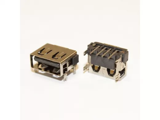 Разъём компьют: гнездо USB-A 4pin укороченное для ноутбуков