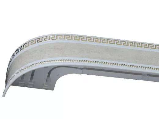 250см карниз ДНК Меандр 3 ШАМПАНЬ в индивид. упаковке ультракомпакт