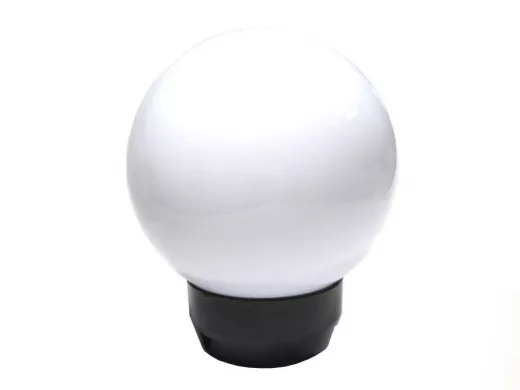 Светильник-ШАР садово-парковый , диам 150мм, молочный, UFP-R150A OPAL, с основанием UFP-A05AE BLACK