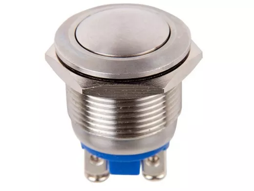 Кнопка  антивандальная диаметр 19мм  Б/Фикс (2с винт) (ON)-OFF сфера  REXANT