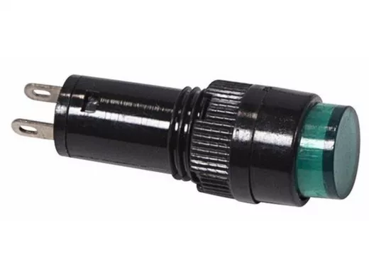 Лампа индикаторная  диаметр 10  220V  зеленый  REXANT