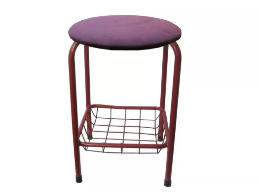 Табурет с подставкой для ног и корзинкой для вещей 