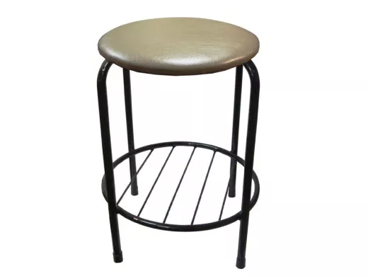 Табурет с подставкой для ног и полкой 