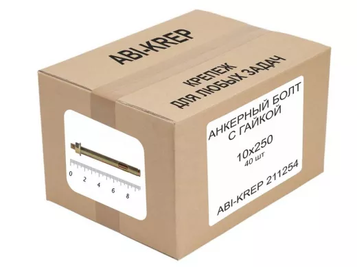 Анкерный болт с гайкой 10х250 ( 40шт) 