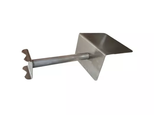 Кронштейн с козырьком для видеокамеры на трубу 15...51мм вылет 20см "HIWOLL-216258" серый