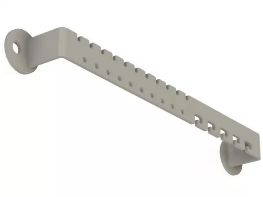 Органайзер держатель для украшений длиной 20см ABILOVE-216786 к стене или шкафу, сталь, серый