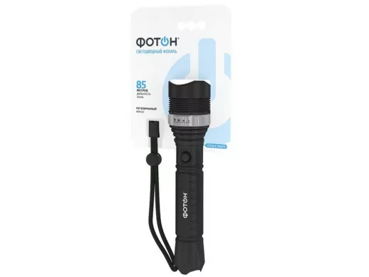 Фонарь  Фотон МR-1800  (1 W, 2хLR6 в комплекте, 90 Лм, регулируемый фокус,72 часа работы, корпус: AB
