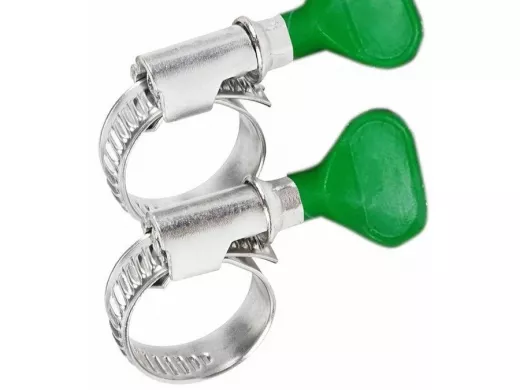 Хомут червячный цинк  40-60 мм с ключом W 