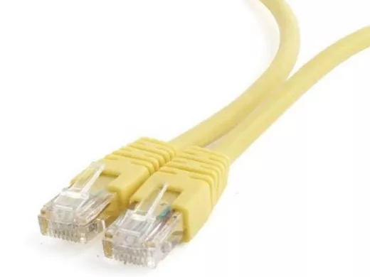 Патч-корд Cablexpert PP6U-1M/Y  кат.6, 1м, UTP литой, многожильный (жёлтый) PP6U-1M/Y