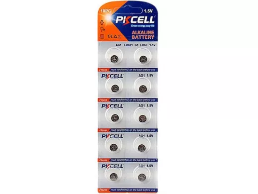 Элемент питания AG1  PKCELL AG1-10B тип - LR60(AG1) 10 шт в блистере AG1-10B