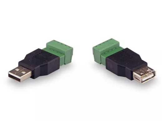 Комплект для передачи USB по витой паре USB(male)-USB(female)