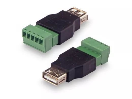 Переходник USB(female) - клеммная колодка винтовая