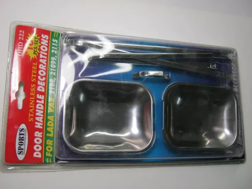 Накладки декоративные хром ВАЗ 2108-21099, 2115 под ручки дверей DHD 222 металл