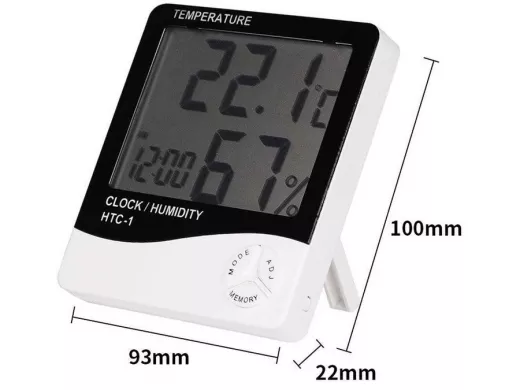 HTC-1 термометр-гигрометр-будильник